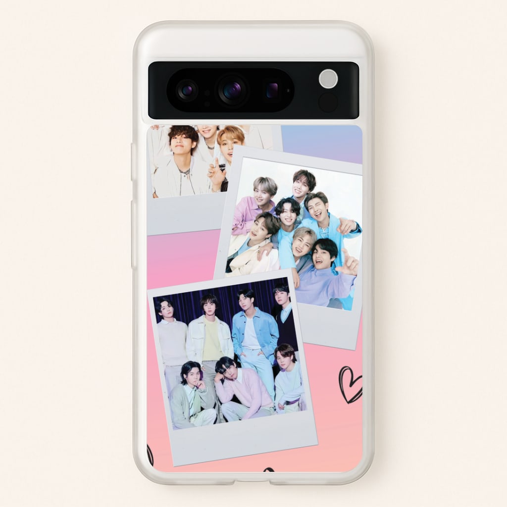 K-Pop Band Polaroid Collage Google Pixel 8 Pro Case