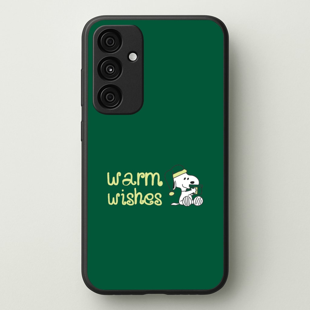 Cartoon Beagle Warm Wishes Galaxy A35 Case