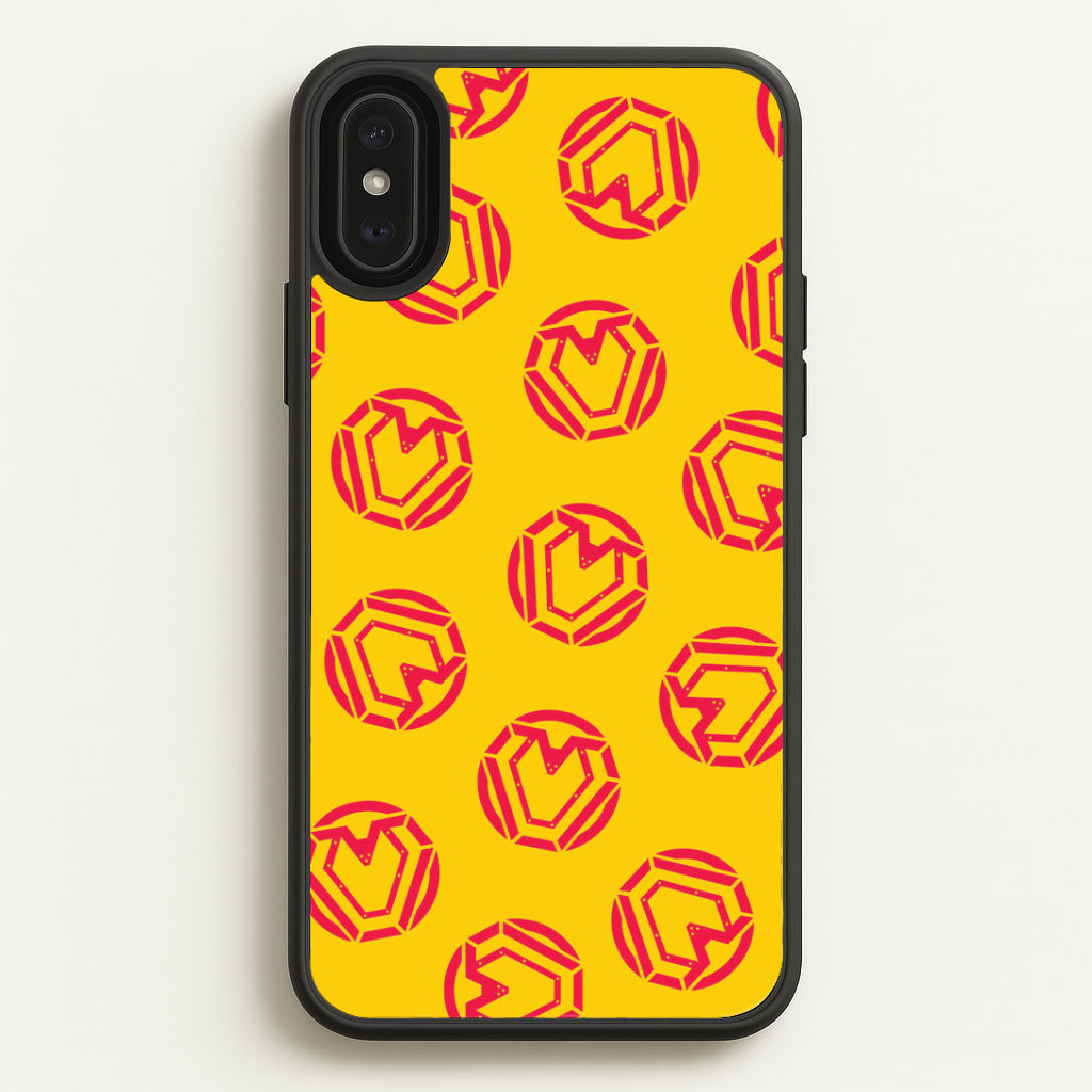 Metal Heart Pattern iPhone XS Max Case