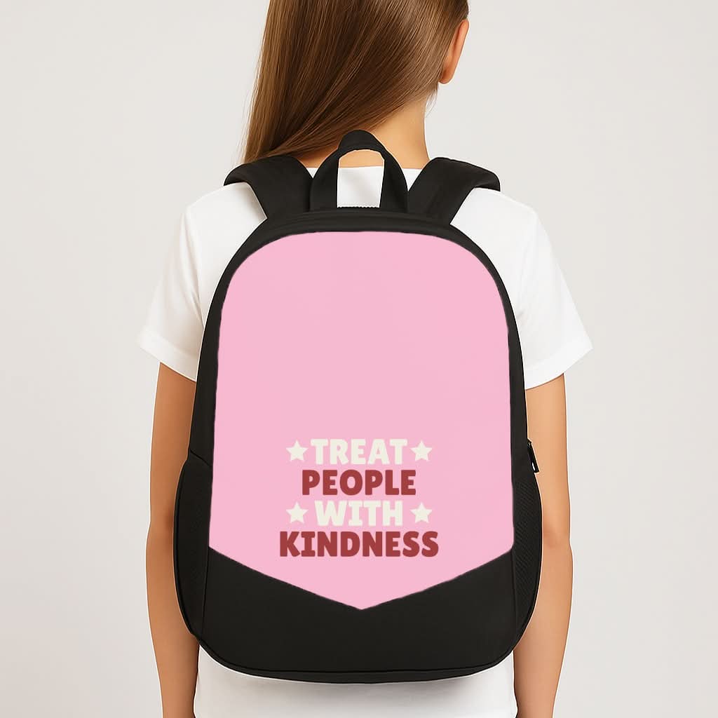Treat People With Kindness School Bag