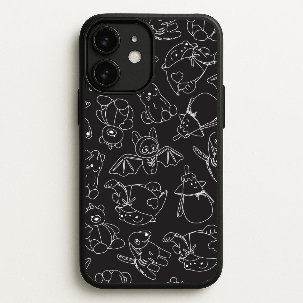 Halloween Plushies Pattern II - Halloween iPhone 11 Case