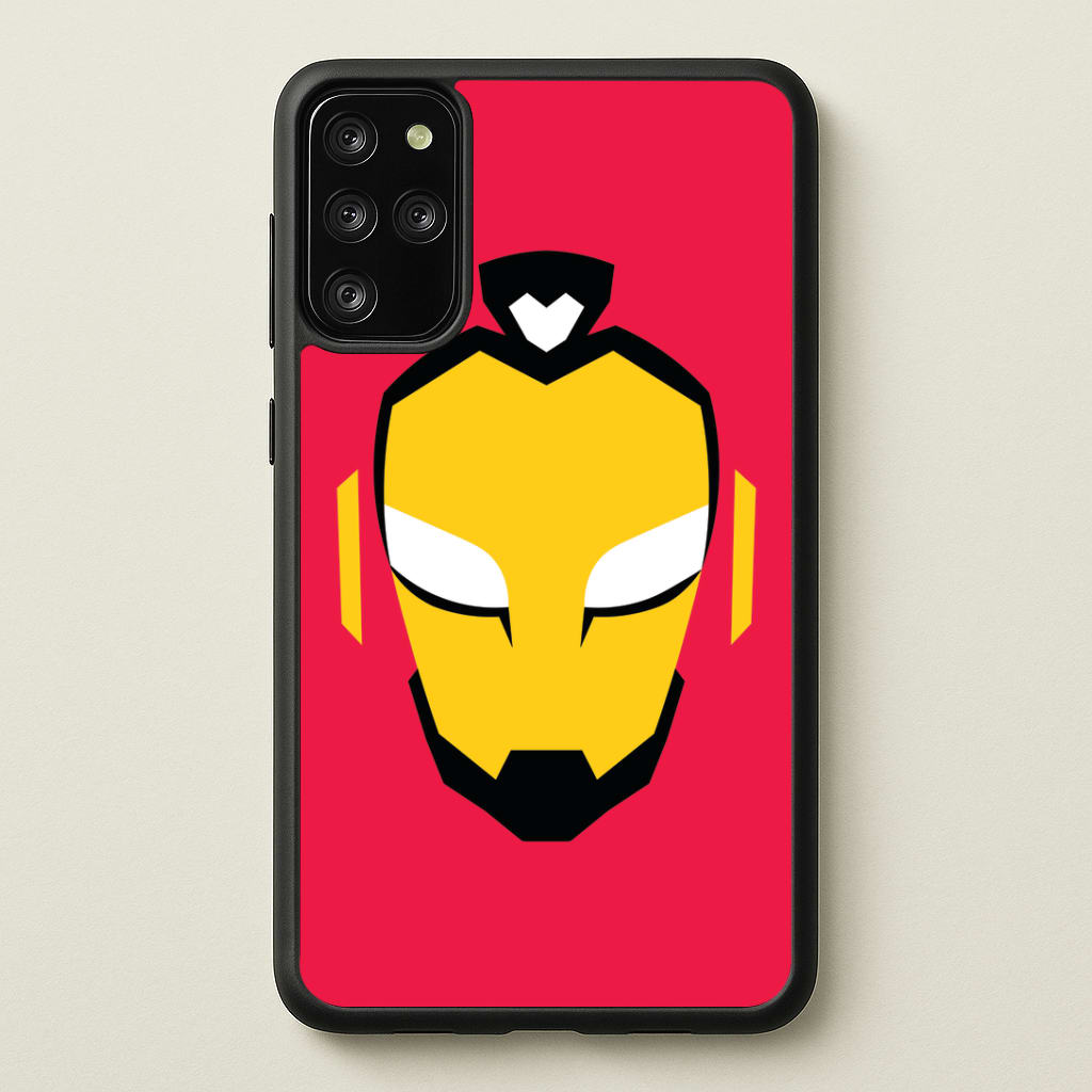 Metal Heart Hero Face Galaxy S20 Plus Case