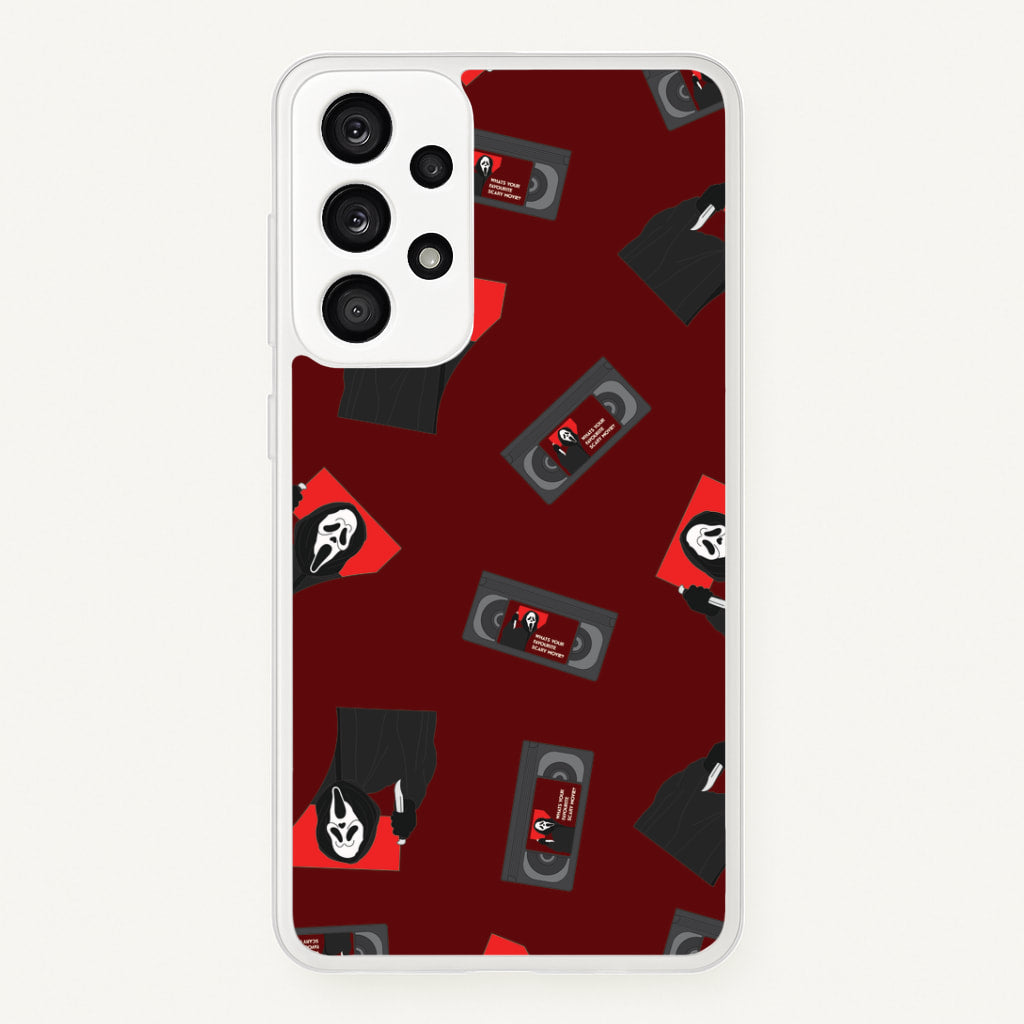 VHS & Ghostface Pattern Galaxy A33 Case