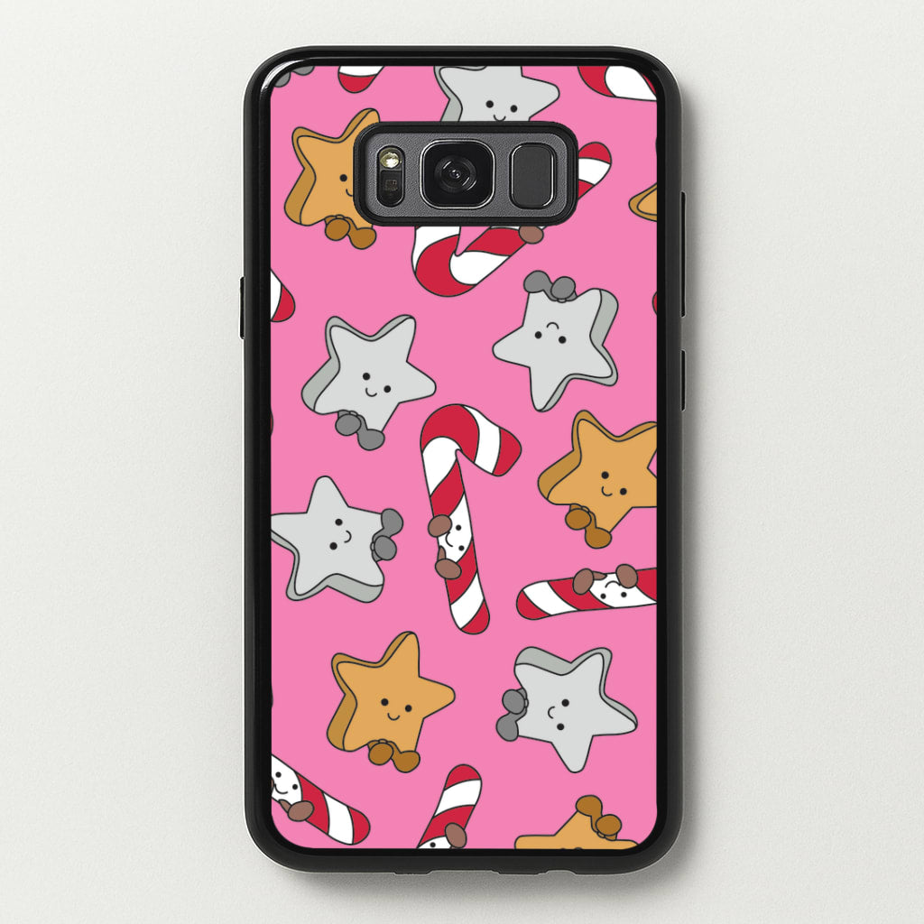 Pink Christmas Plushies Pattern Galaxy S8 Plus Case