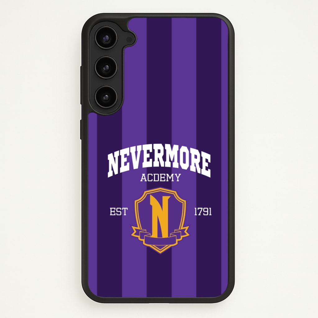 Addams Academy Purple Galaxy S23 Case