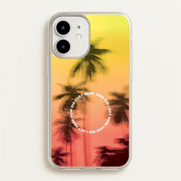 Palm Trees Circle iPhone 12 / 12 Pro Case