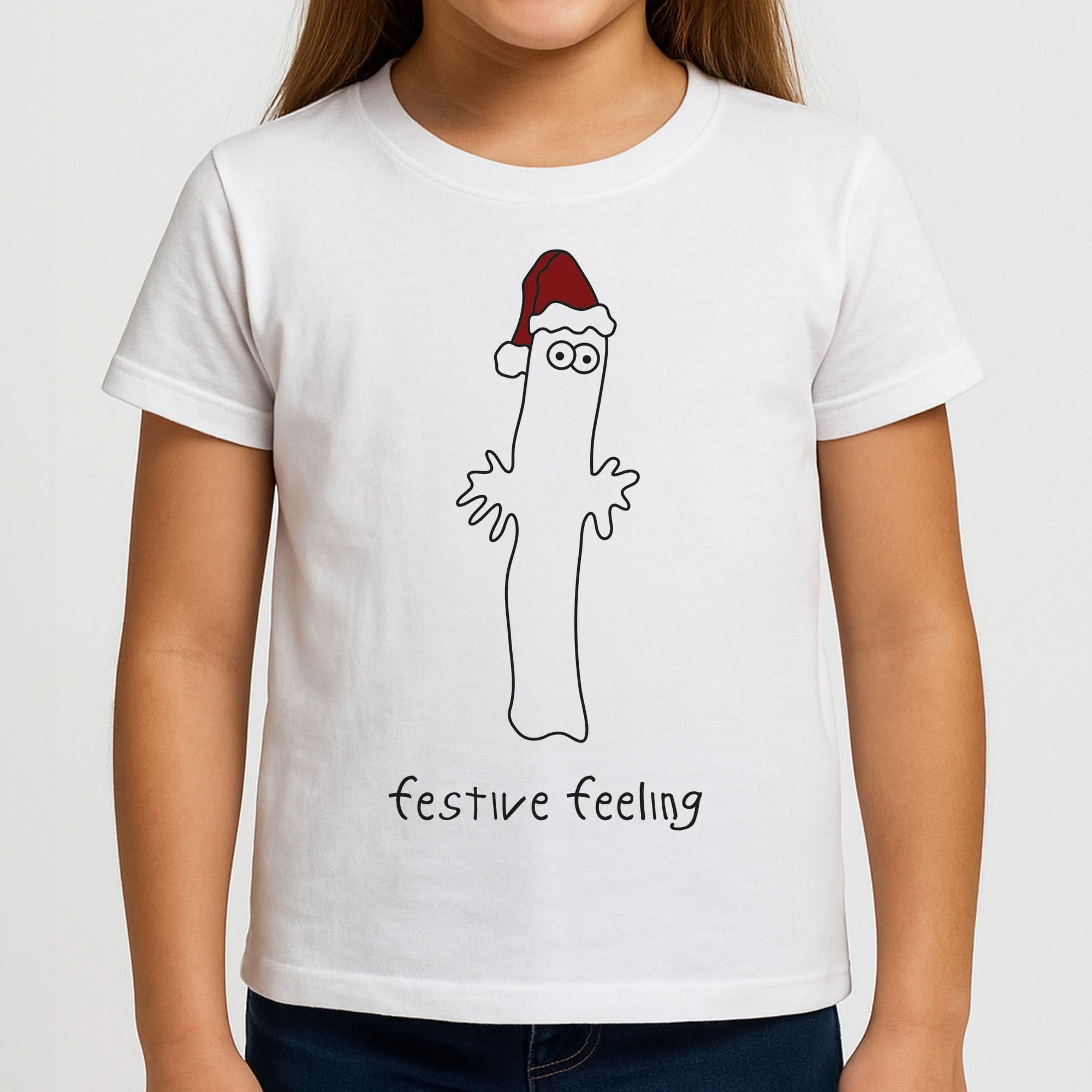 Festive Feeling Wiggly Moom Girls T-Shirt