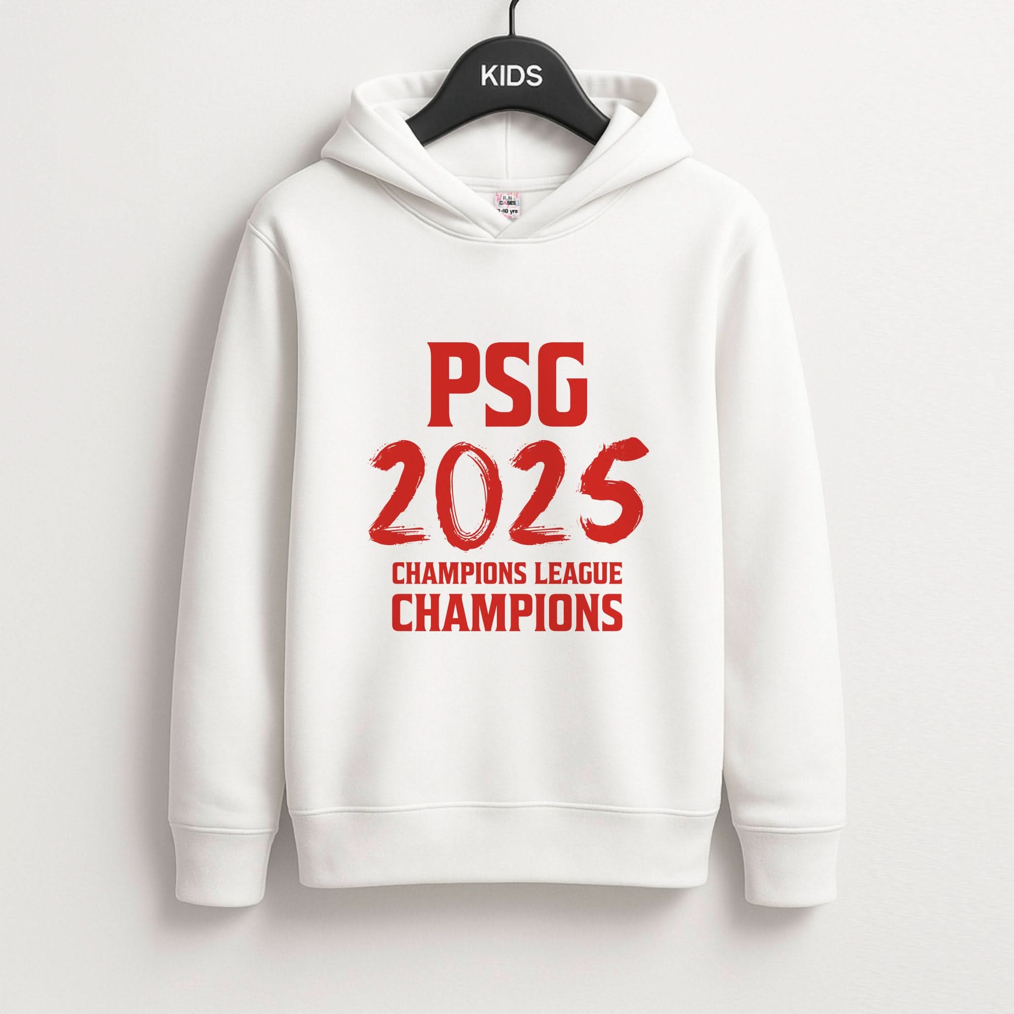 Champion League Winners 25 PSG Kids Hoodie