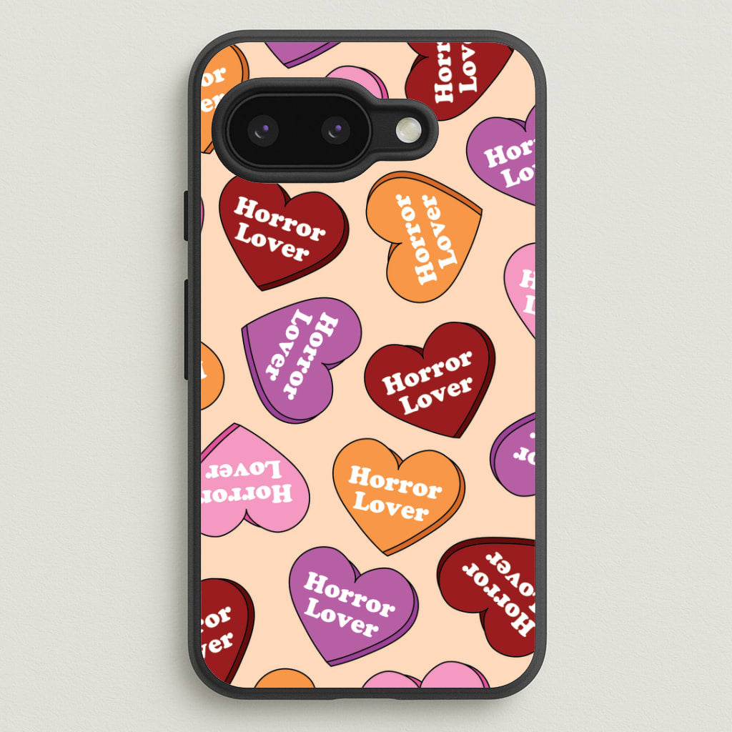 Horror Lover Hearts Pattern Google Pixel 9a Case