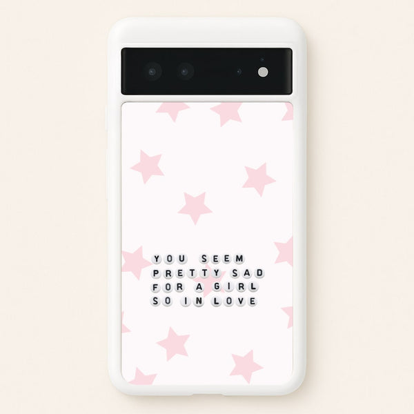 Pretty Sad Letter Beads Google Pixel 6 Case