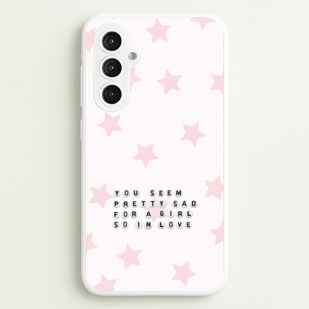 Pretty Sad Letter Beads Galaxy S23FE Case