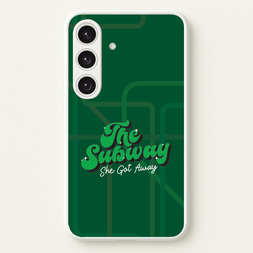 Subway Green Galaxy S25 Case