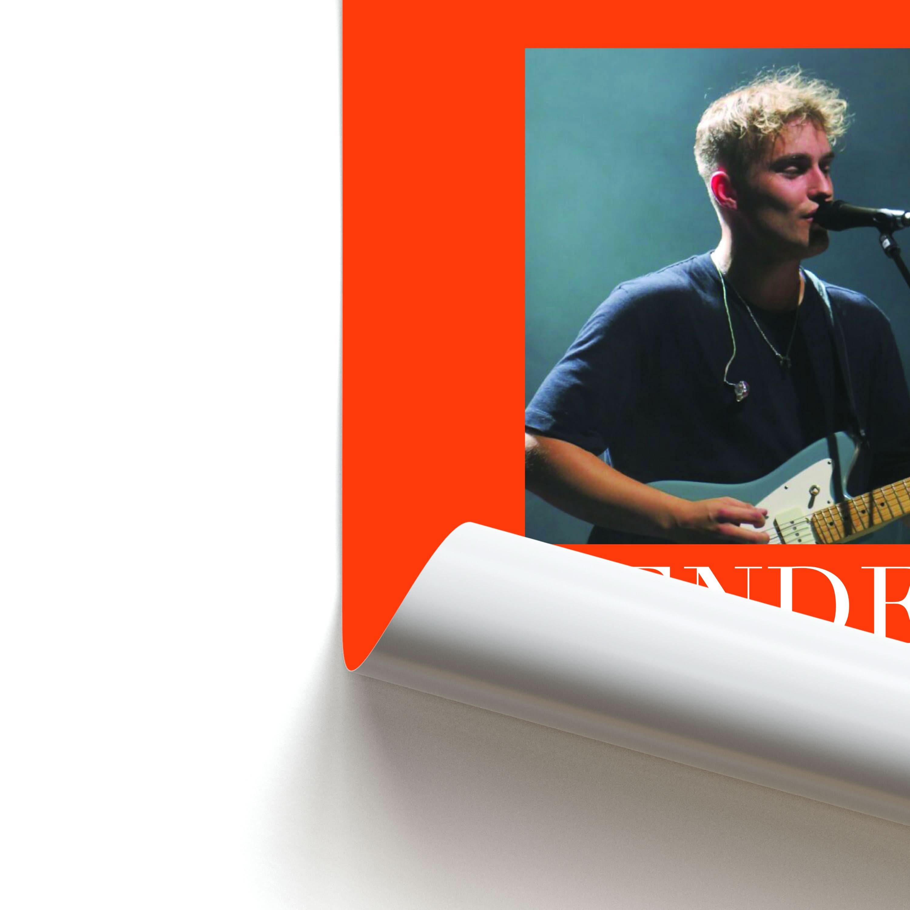 Fender Orange Song List Poster