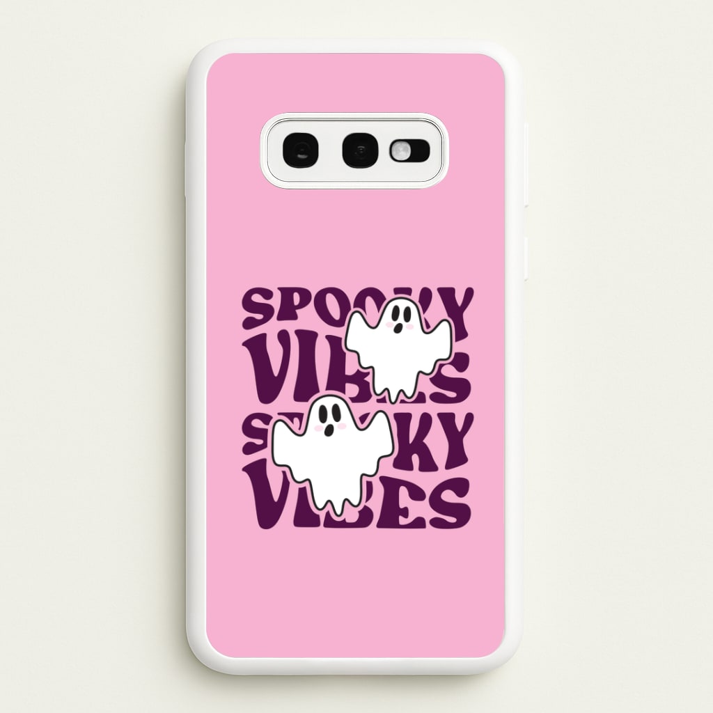 Spooky Vibes Pink Galaxy S10e Case