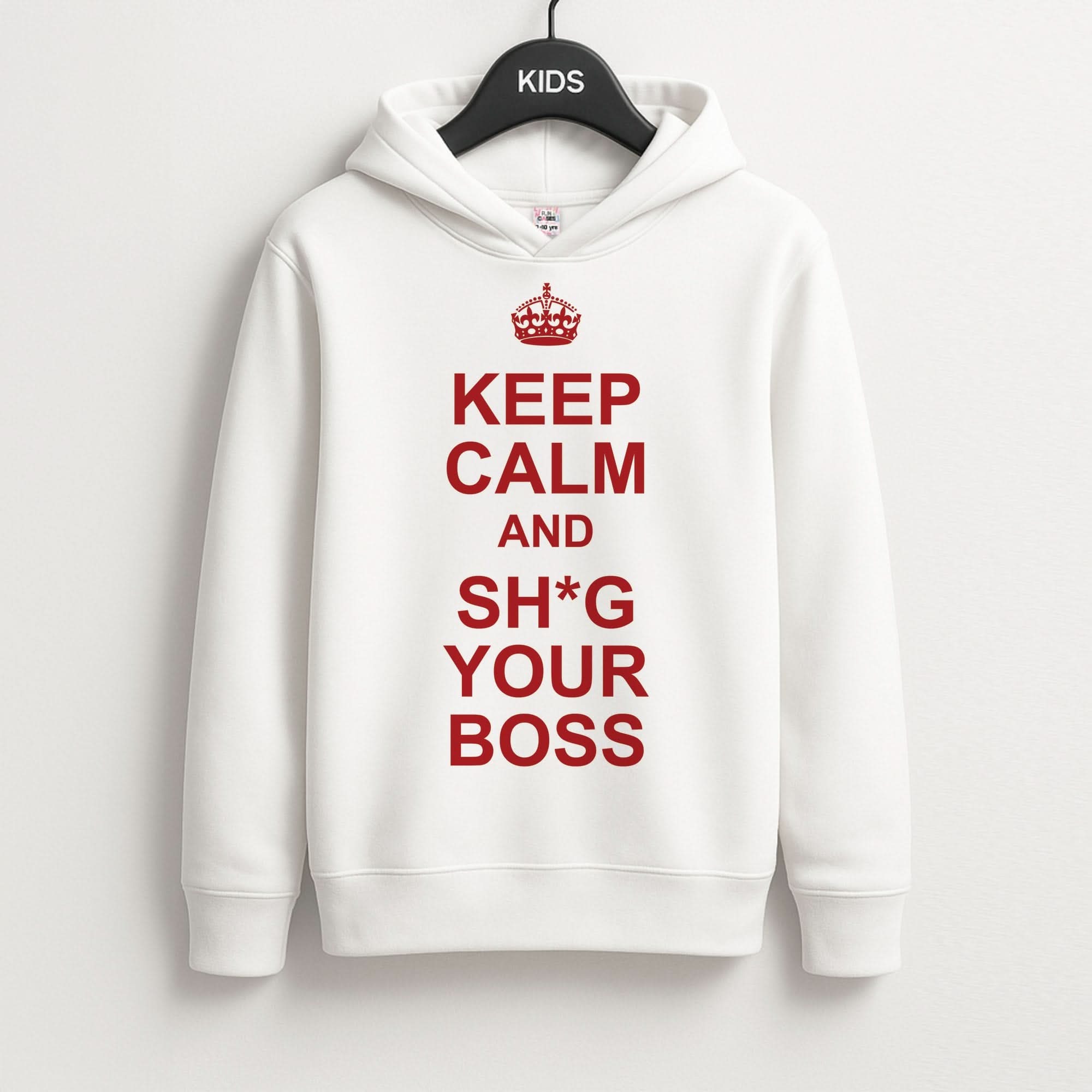 Keep Calm With Your Boss Kids Hoodie