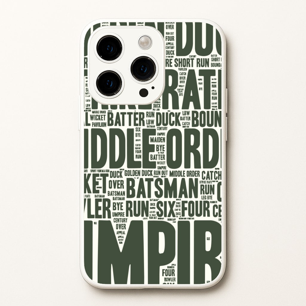 Cricket Wordscape iPhone 15 Pro Max Case