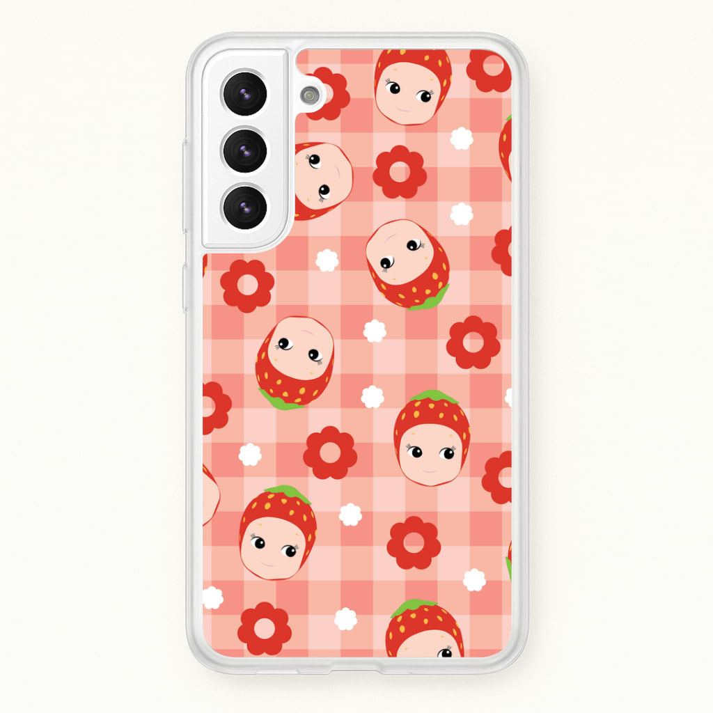 Strawberry Angel Pattern Galaxy S22 Plus Case