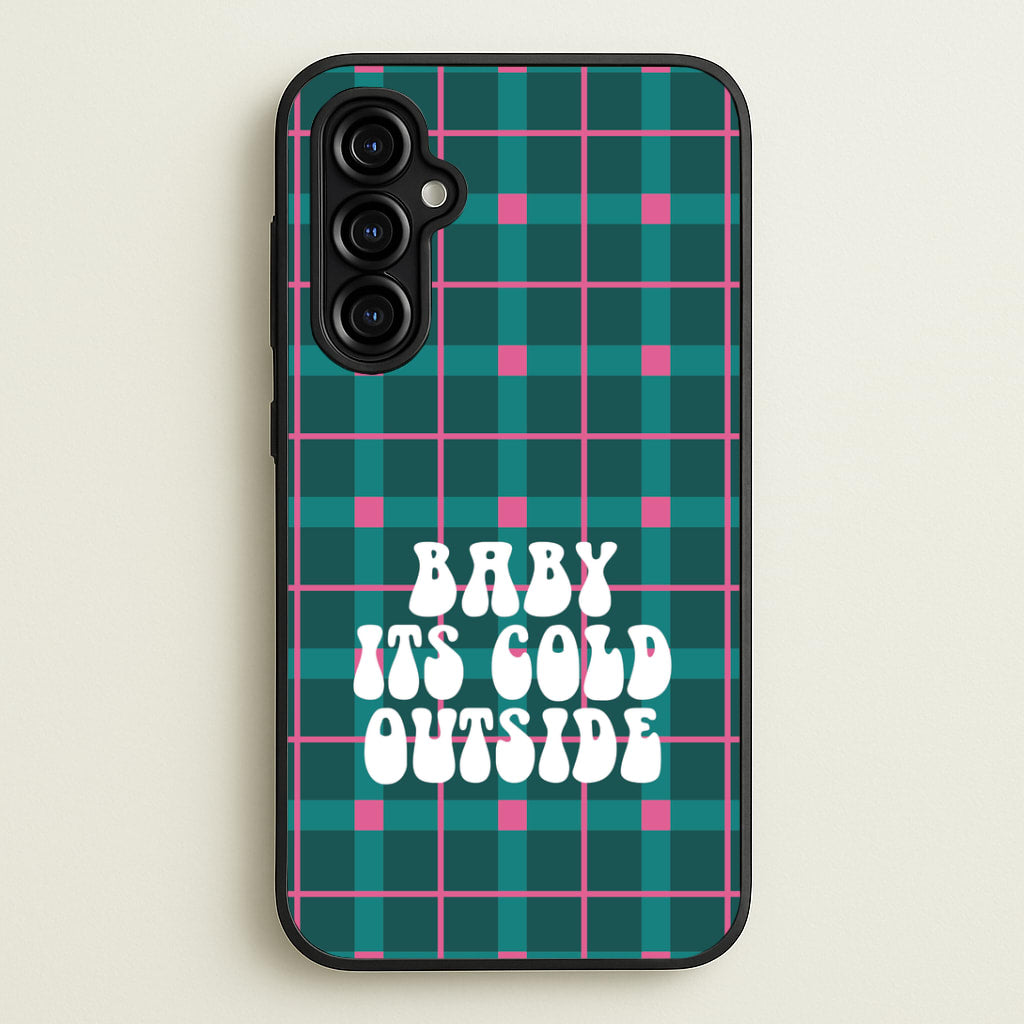 Baby It's Cold Outside Tartan Galaxy A54 Case