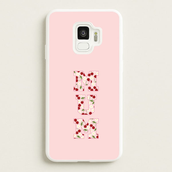 Floral Varsity Mum Galaxy S9 Case