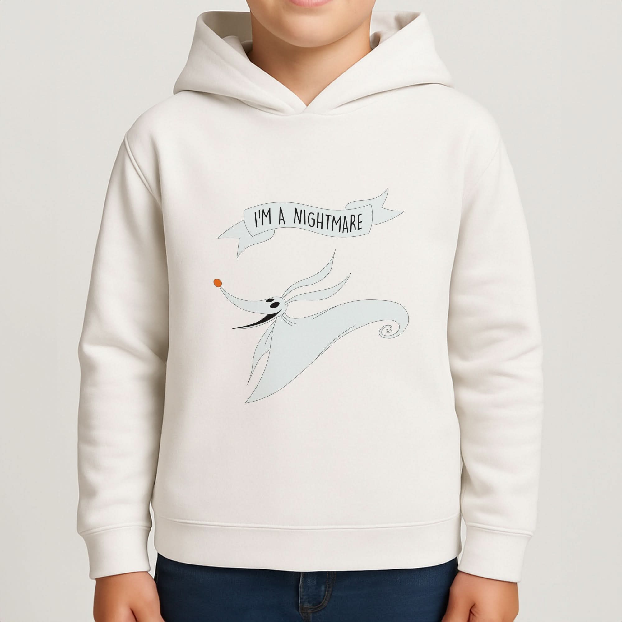 Stripey I'm A Nightmare Boys Hoodie
