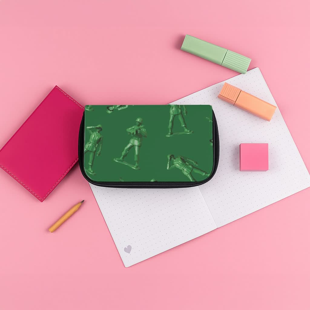 Toy Army Soldier Pattern Pencil Case
