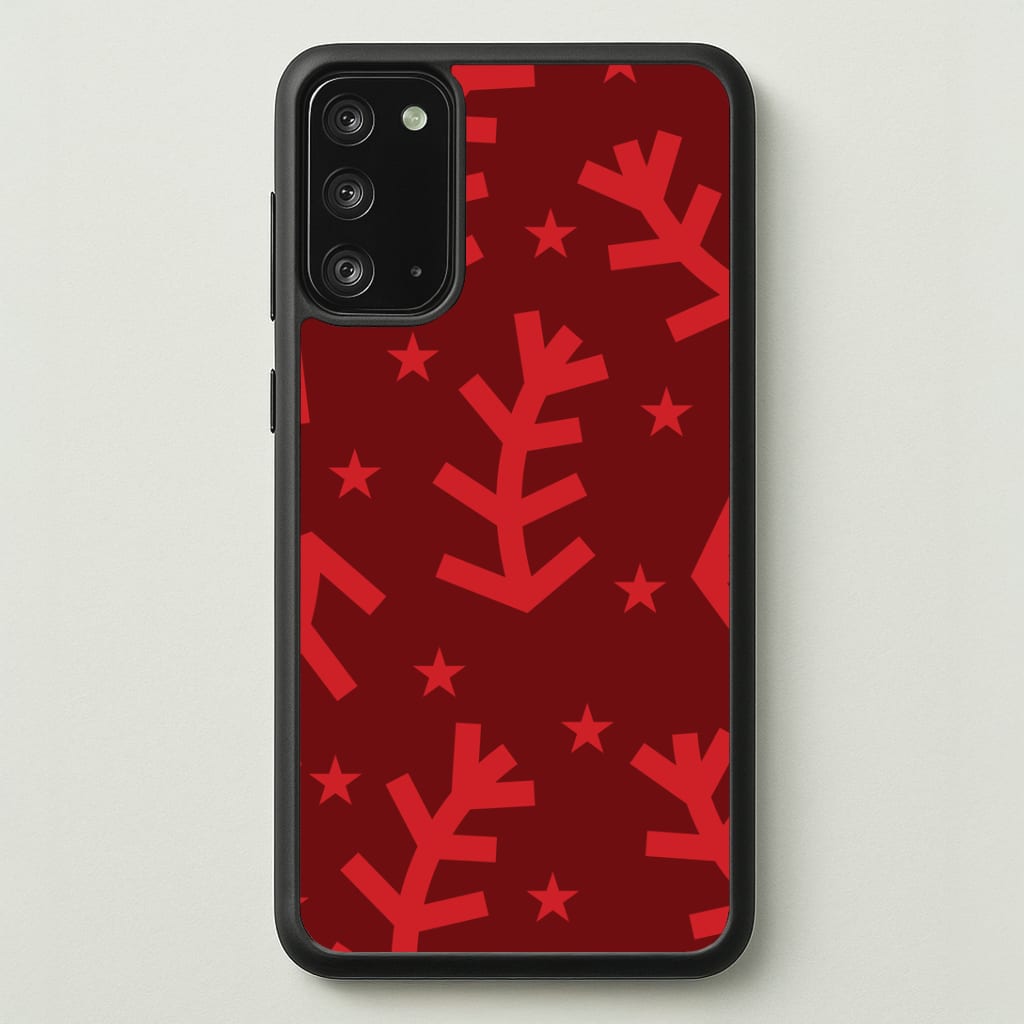 Abstract Ferns And Snowflakes Pattern Galaxy Note 20 Case