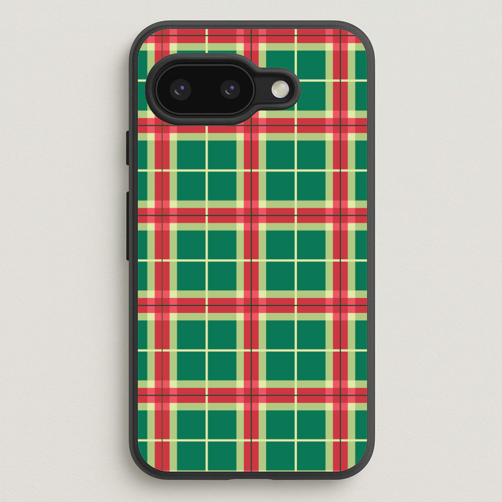 Red And Green Tartan II Christmas Pattern Google Pixel 9a Case