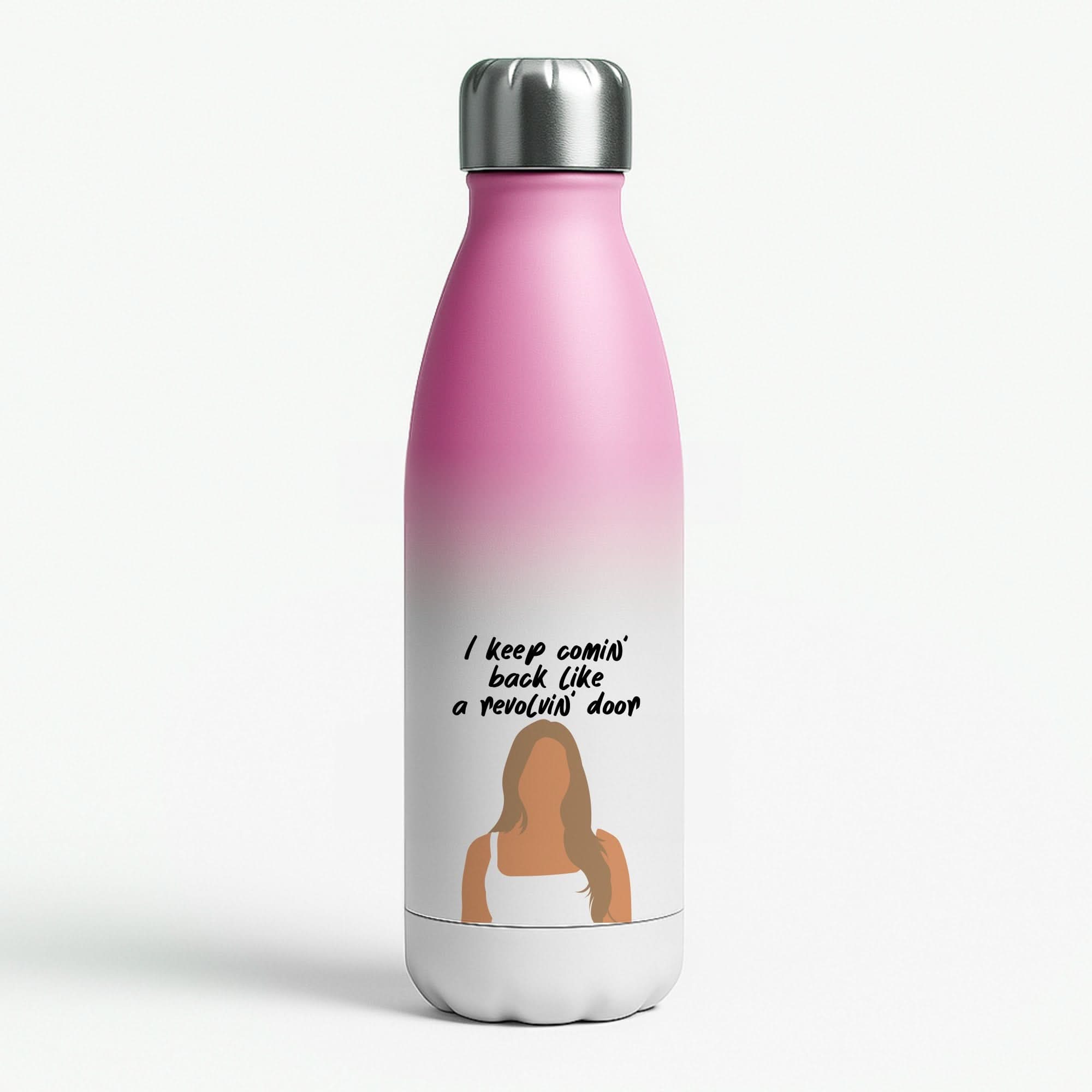 Revolving Door Pink Water Bottle