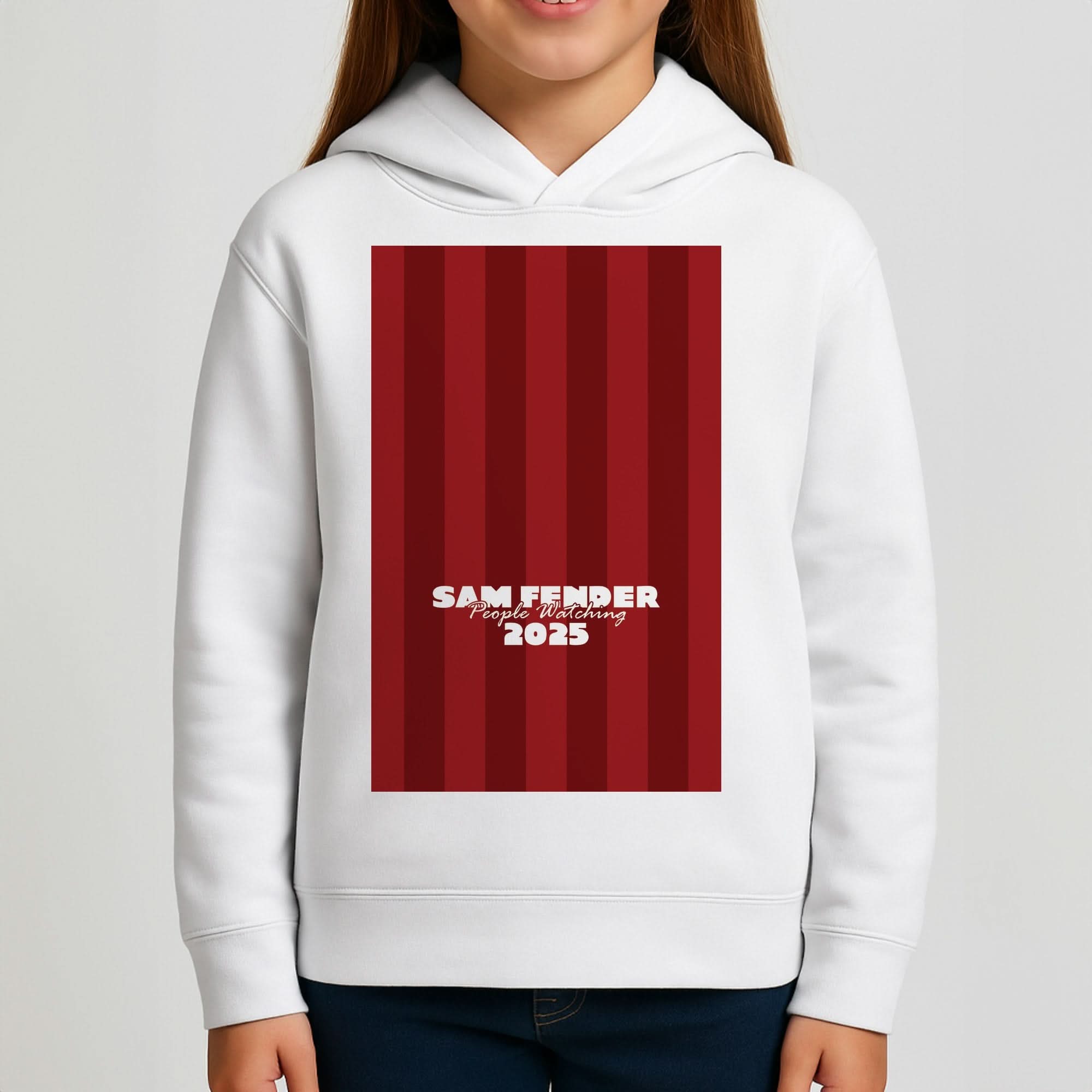 Stripes People Watching 2025 Girls Hoodie