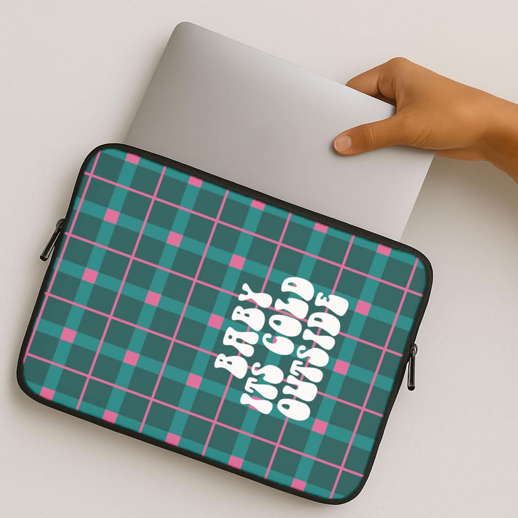 Baby It's Cold Outside Tartan MacBook Cover