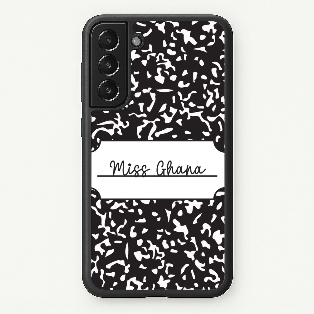 Personalised School Notebook Galaxy S21 Plus Case