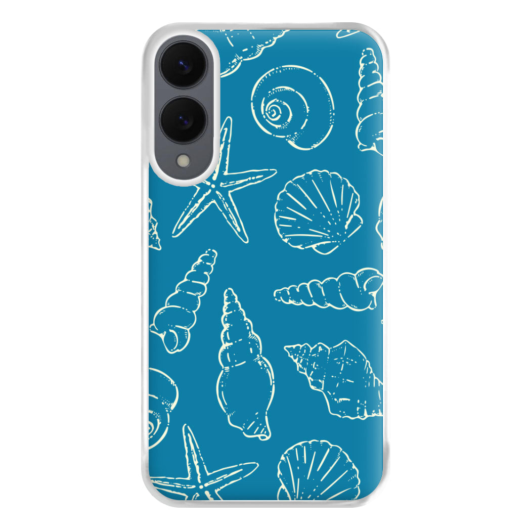 Sketched Shells Pattern Galaxy S25 Edge Case