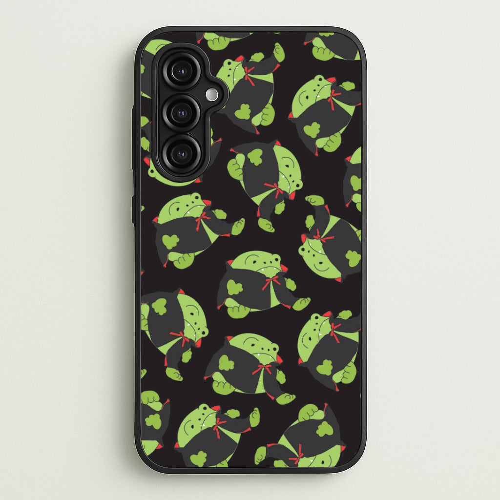Vampire Frog Pattern - Halloween Galaxy A14 Case