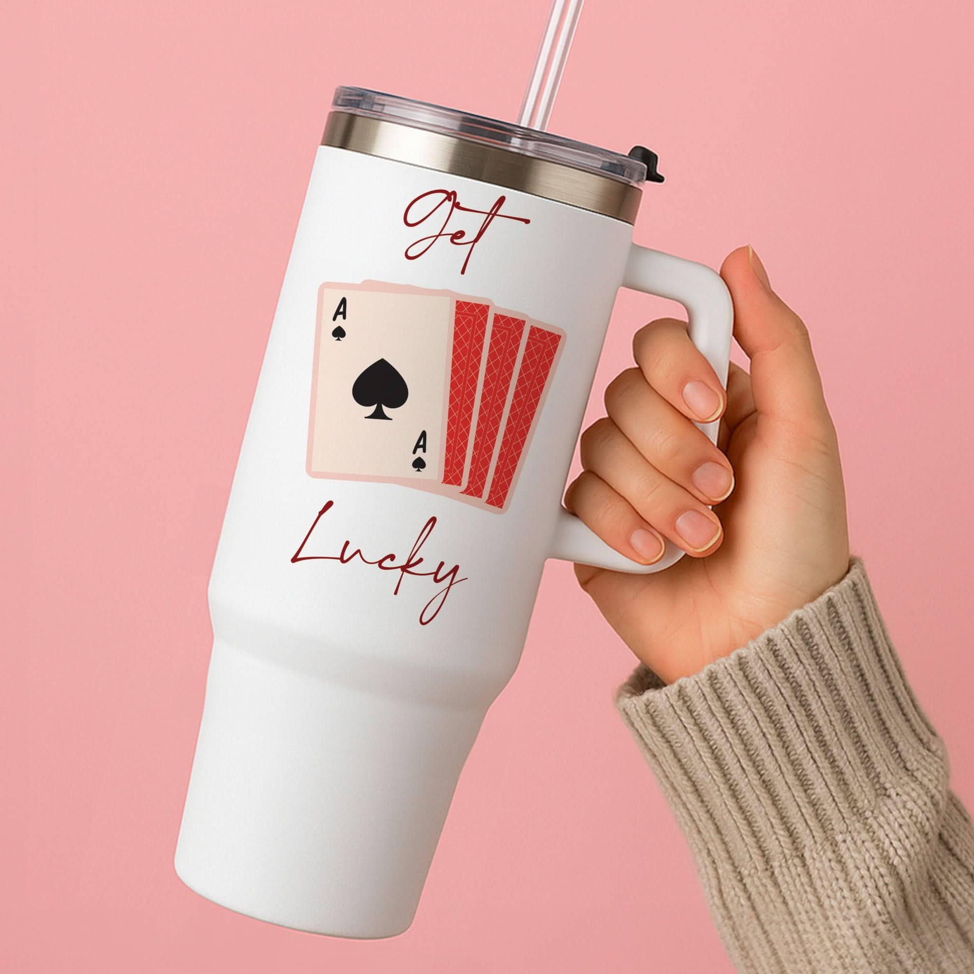 Get Lucky Set Of Cards Tumbler