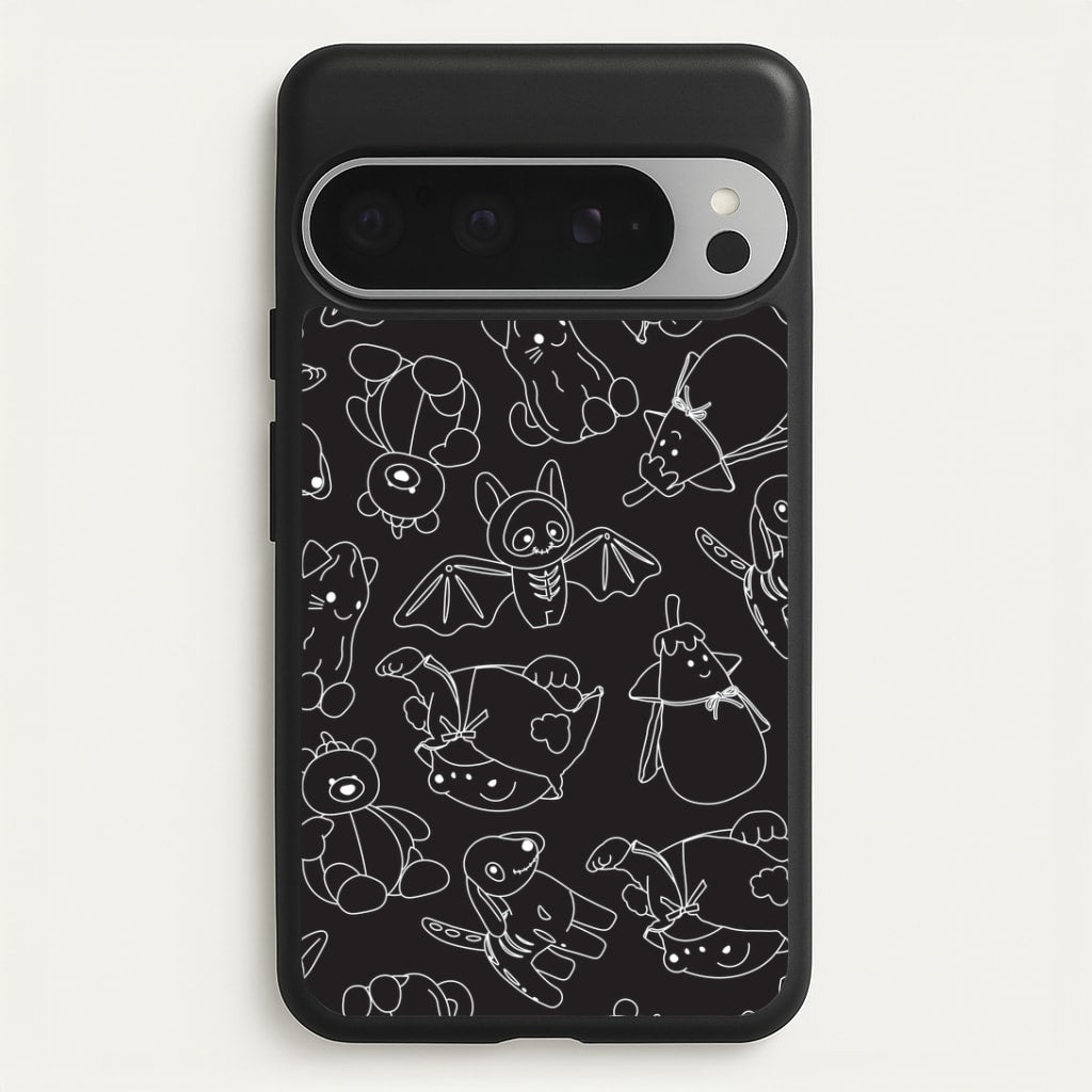 Halloween Plushies Pattern II - Halloween Google Pixel 9 Pro XL Case