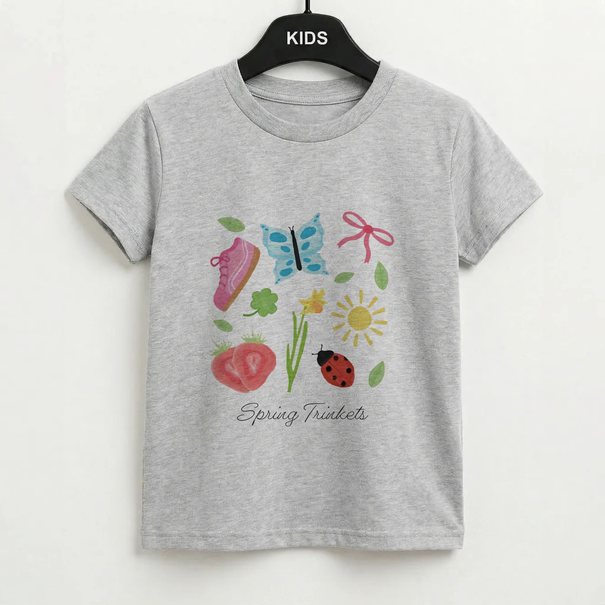 Tiny Trinkets Grey Kids T-Shirt
