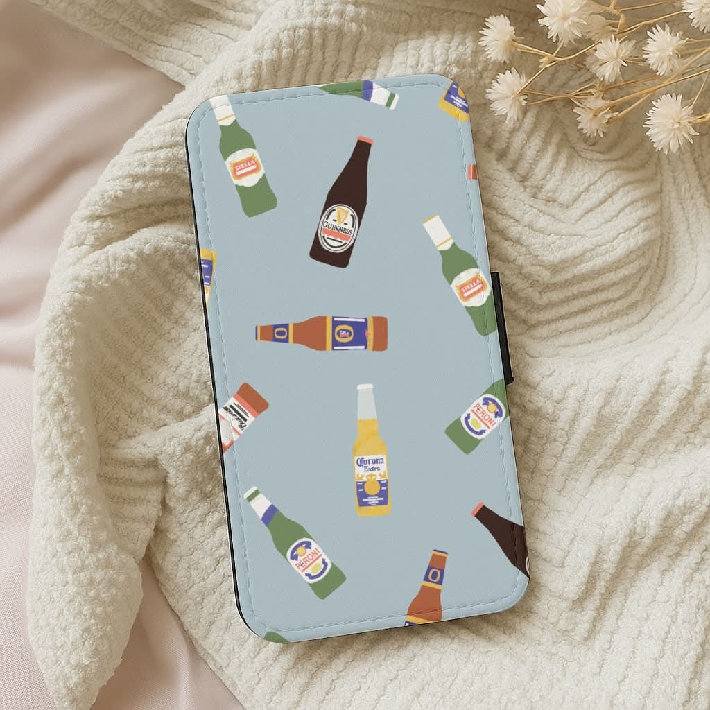 Lager Pattern Leather Phone Case