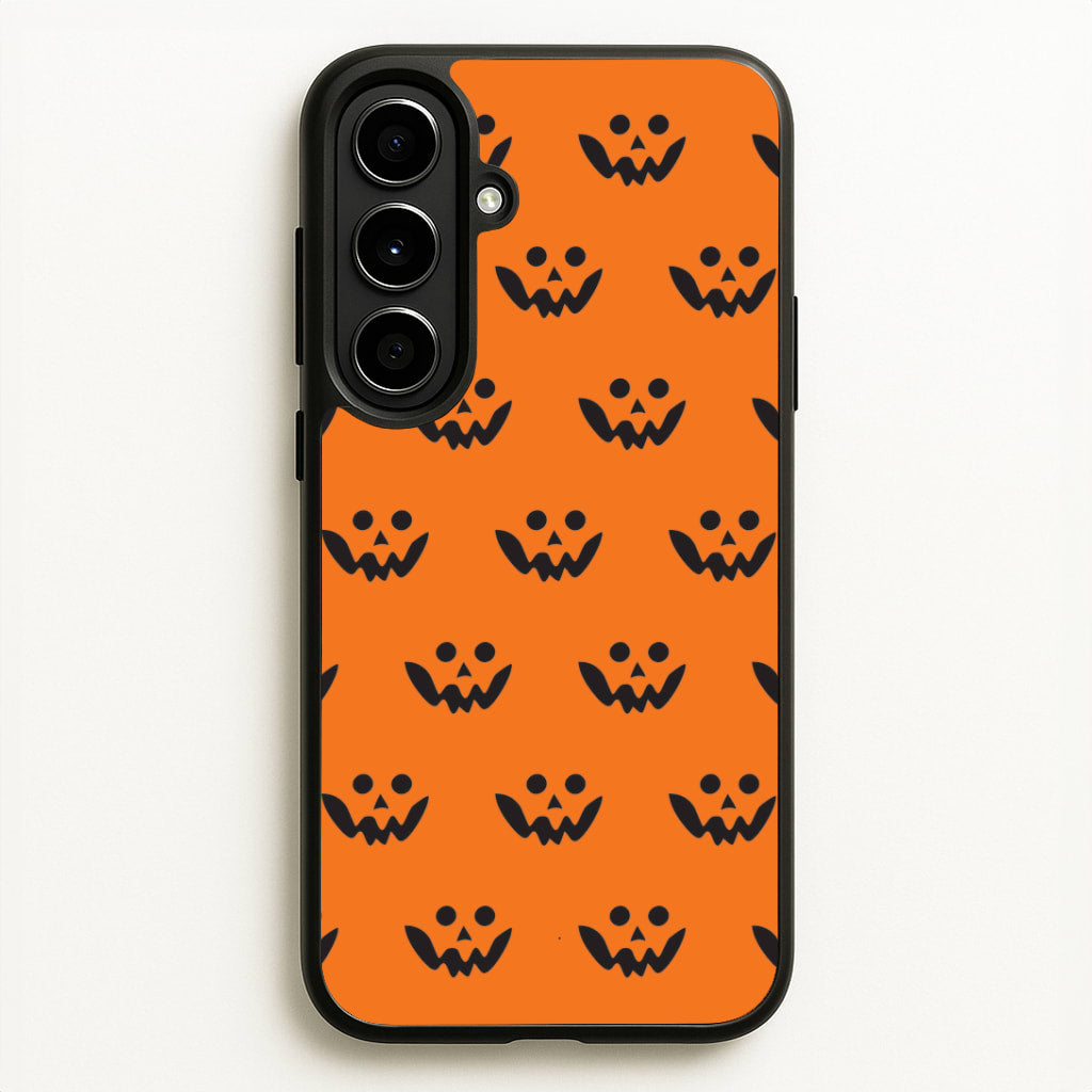 Carved Pumpkin Face Pattern Galaxy A56 Case