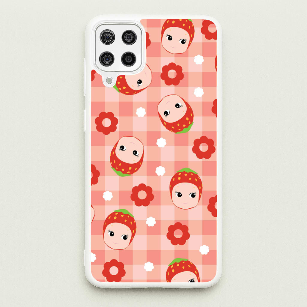 Strawberry Angel Pattern Galaxy A12 Case