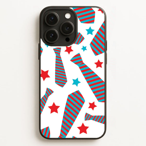 Tie And Stars Pattern iPhone 16 Pro Case