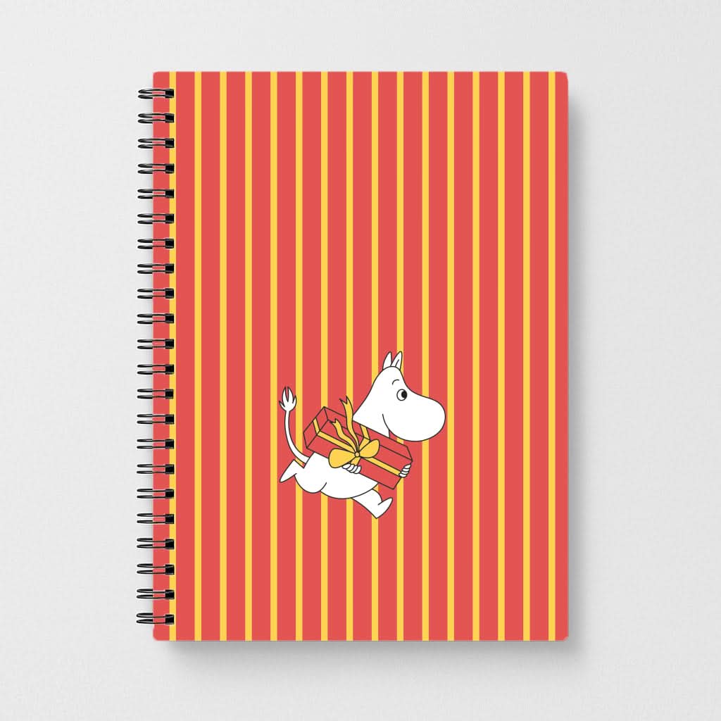 Red Present Moom Notebook