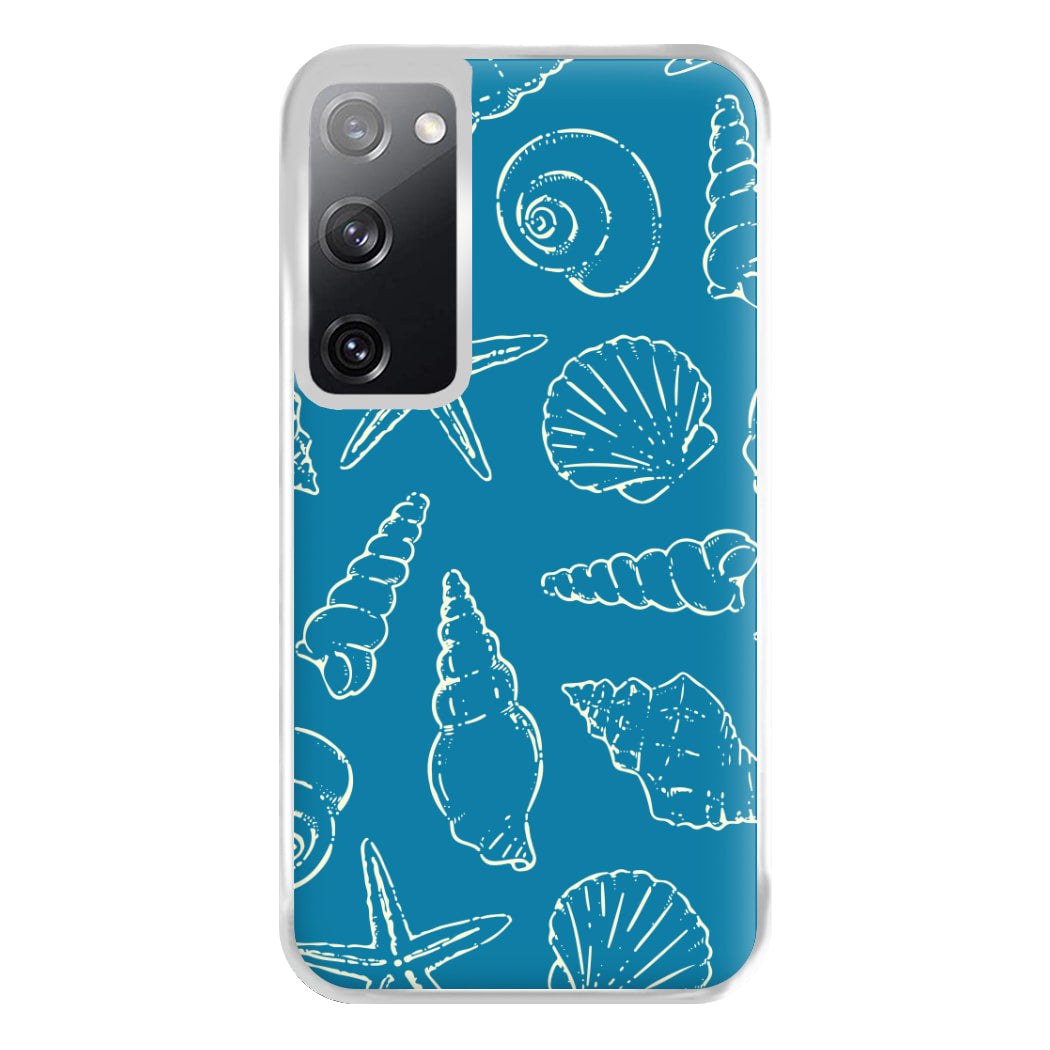 Sketched Shells Pattern Galaxy S20 Case
