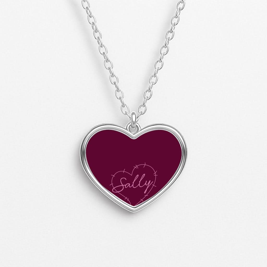 Stitched Heart Sally Heart Necklace