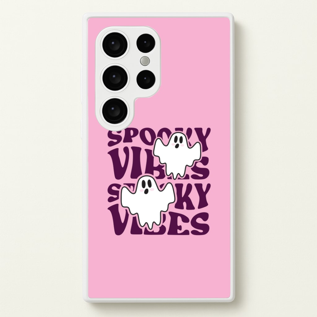 Spooky Vibes Pink Galaxy S24 Ultra Case