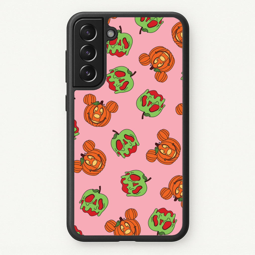Pumpkin Mouse And Poison Apple Pattern Galaxy S22 Plus Case
