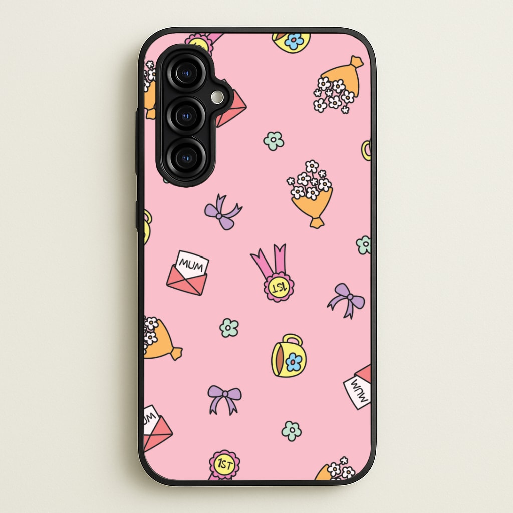 Mum Doodles Pattern Galaxy A54 Case