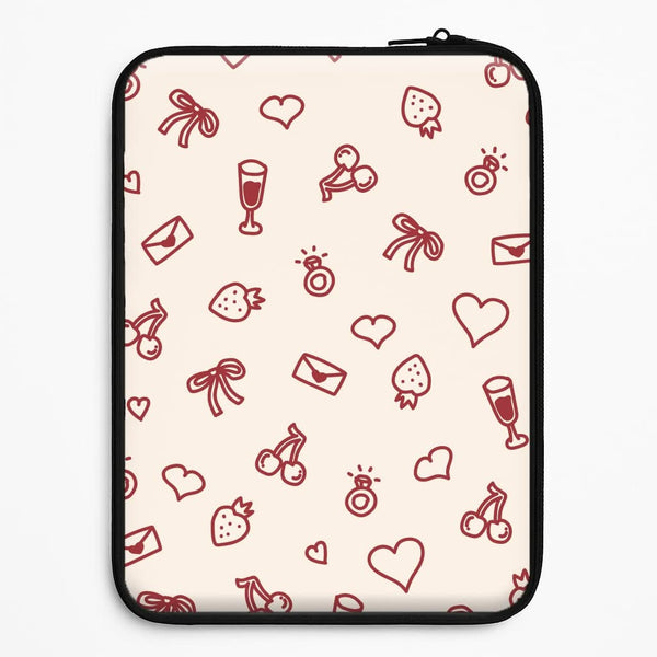 Valentines Doodles Universal Laptop Sleeve