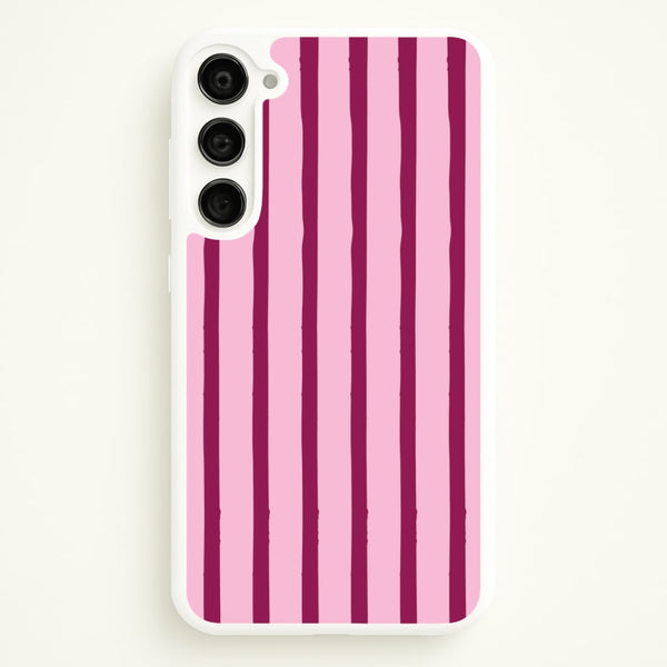Strawberry Stripes Galaxy S23 Plus Case