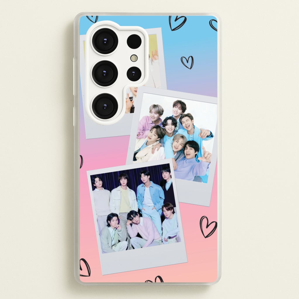 K-Pop Band Polaroid Collage Galaxy S25 Ultra Case
