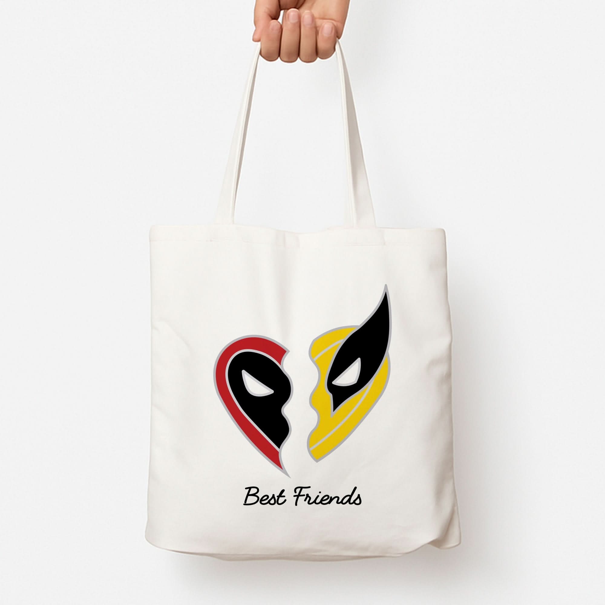 Superhero Best Friends Locket Tote Bag